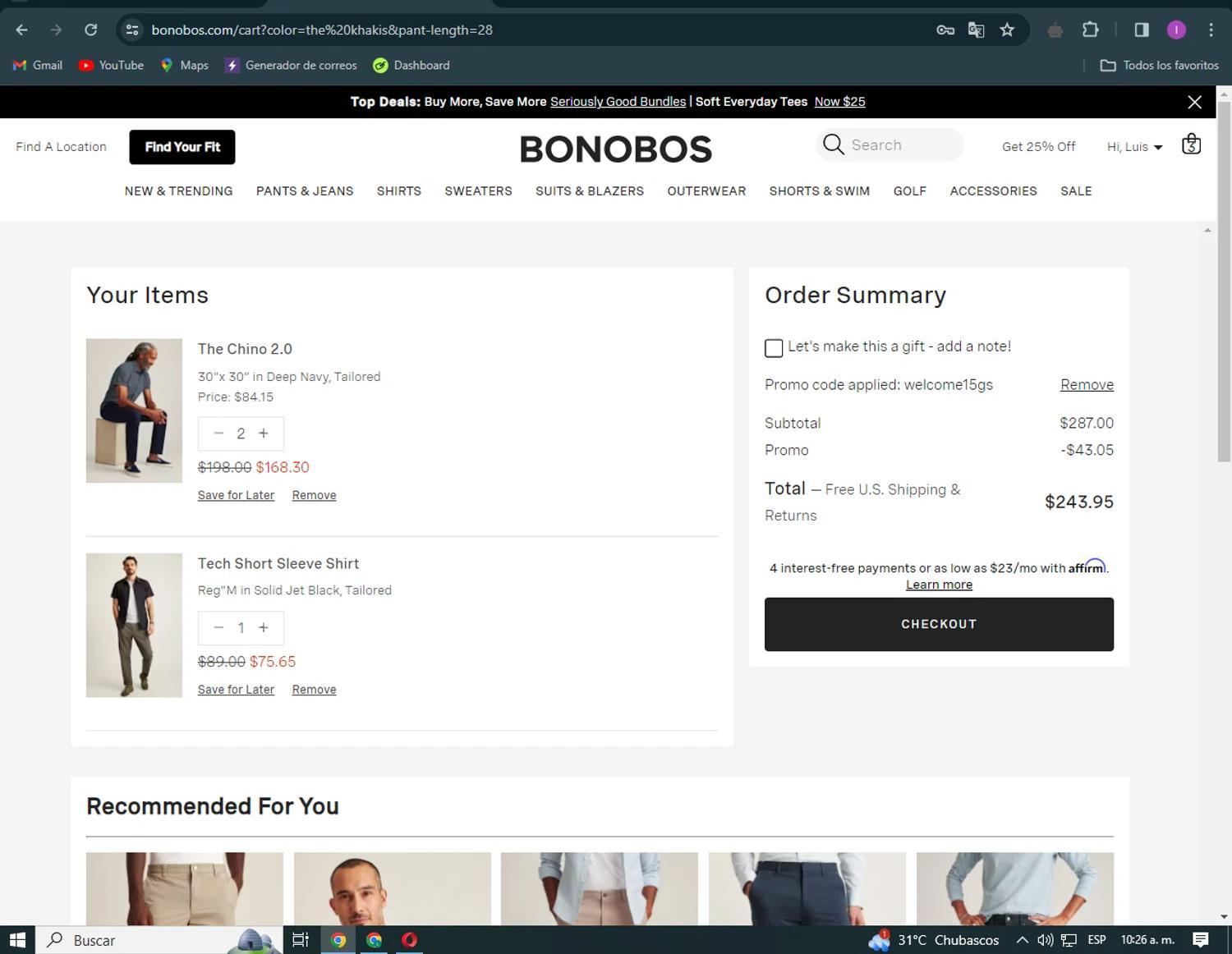 How to apply Bonobos coupon code